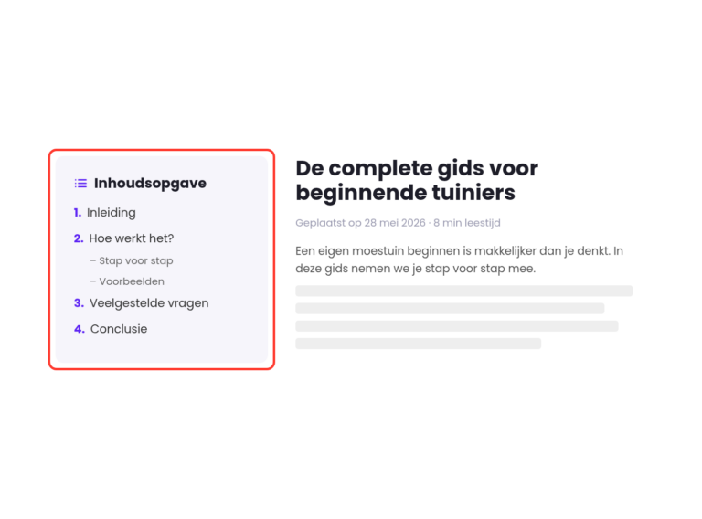 Dynamic Jumplinks for blogposts