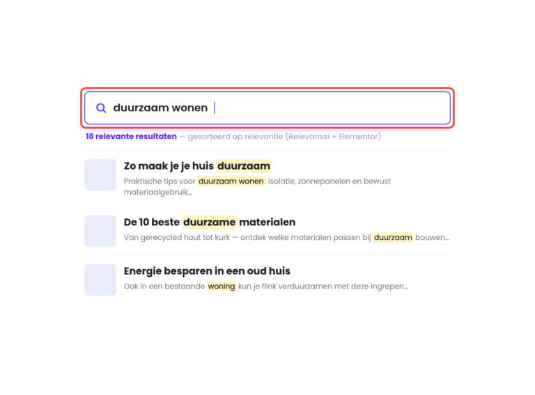 Elementor Relevanssi