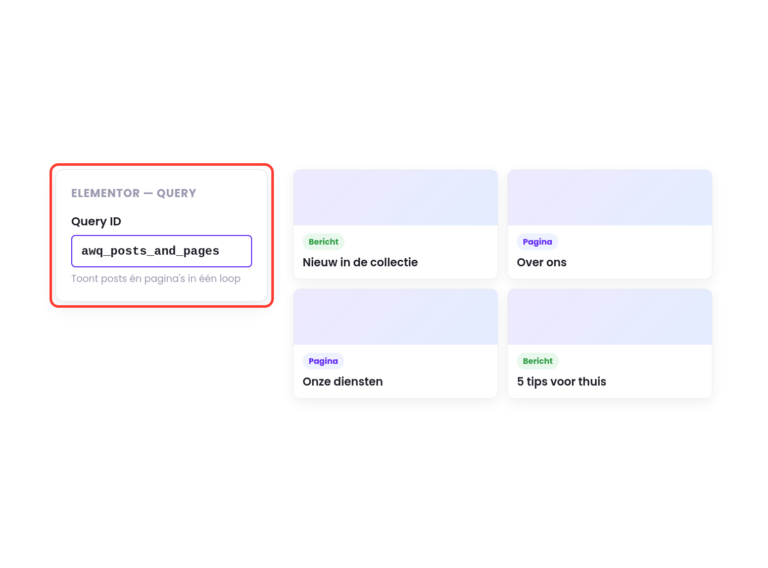 Include posts and pages via aan Elementor Query