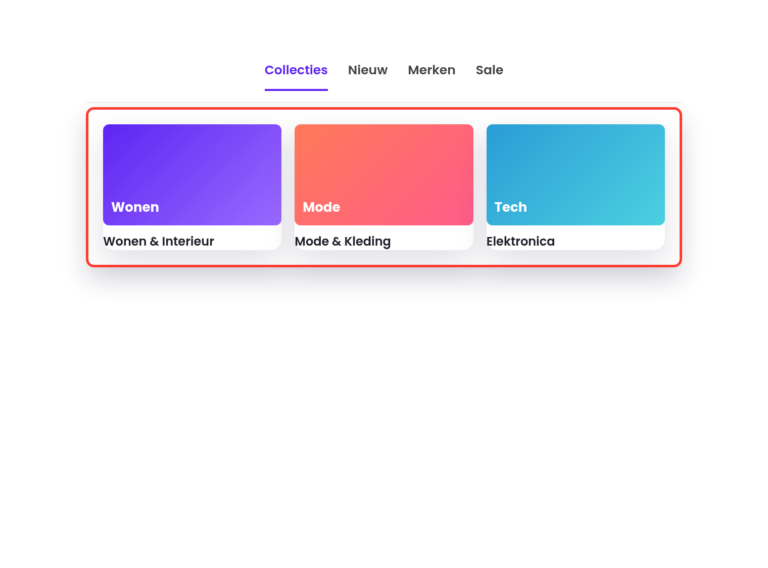 Menu with images